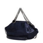 Sac à main en daim bleu