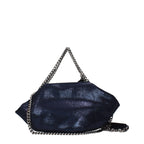 Sac à main en daim bleu
