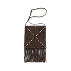 Brown Suede Shoulder Bag