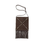 Brown Suede Shoulder Bag