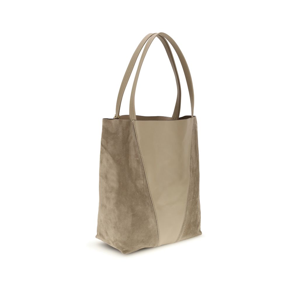 Sac à bandoulière en daim beige