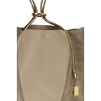 Sac à bandoulière en daim beige