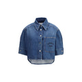 Chemise en coton bleue