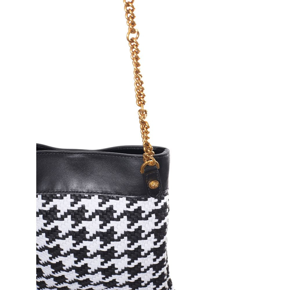 Leather Shoulder Bag – Black