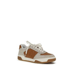 Baskets en cuir multicolores