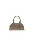 Sac à main en cuir gris