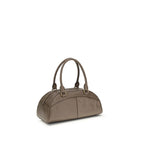 Sac à main en cuir gris