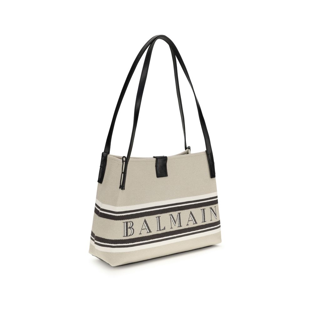 Cotton Shoulder Bag – Beige