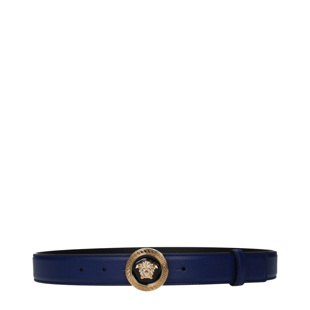 Ceinture en cuir bleu