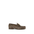 Mocassins à enfiler en cuir de veau marron Bos Taurus