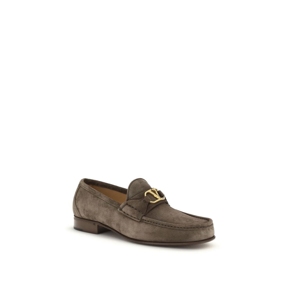 Mocassins à enfiler en cuir de veau marron Bos Taurus