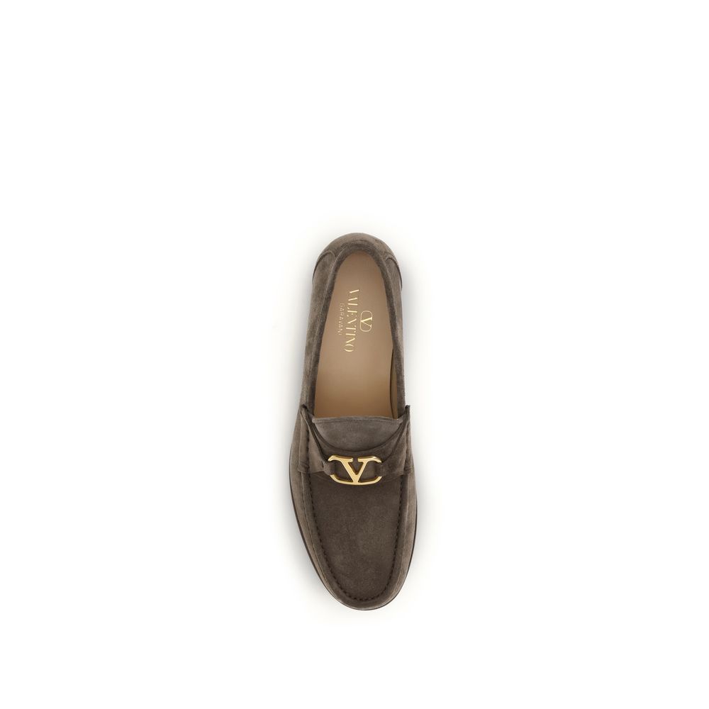 Mocassins à enfiler en cuir de veau marron Bos Taurus