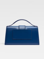 Sac bandoulière en cuir bleu marine foncé