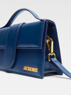 Sac bandoulière en cuir bleu marine foncé