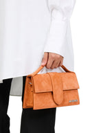 Sac bandoulière en cuir doré