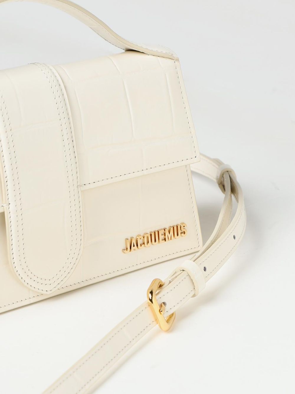 Sac bandoulière en cuir blanc
