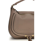 Sac à bandoulière en cuir beige