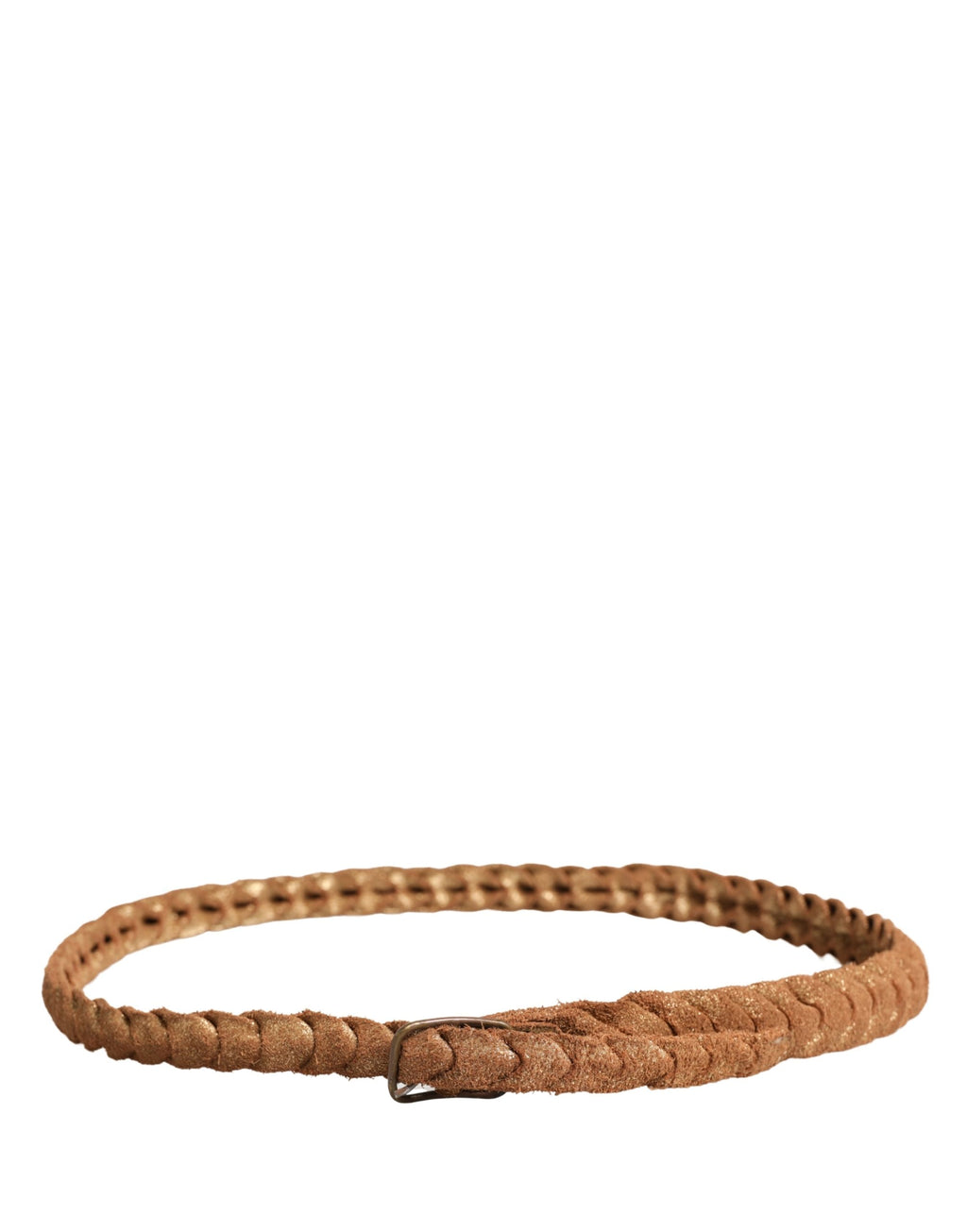 Buckled Leather Belt – Brown
