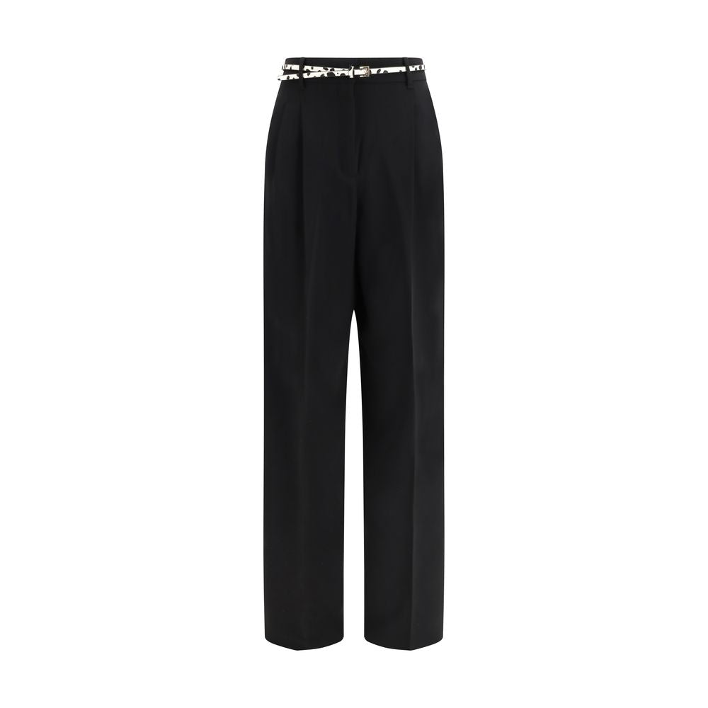 Pantalon en acétate noir