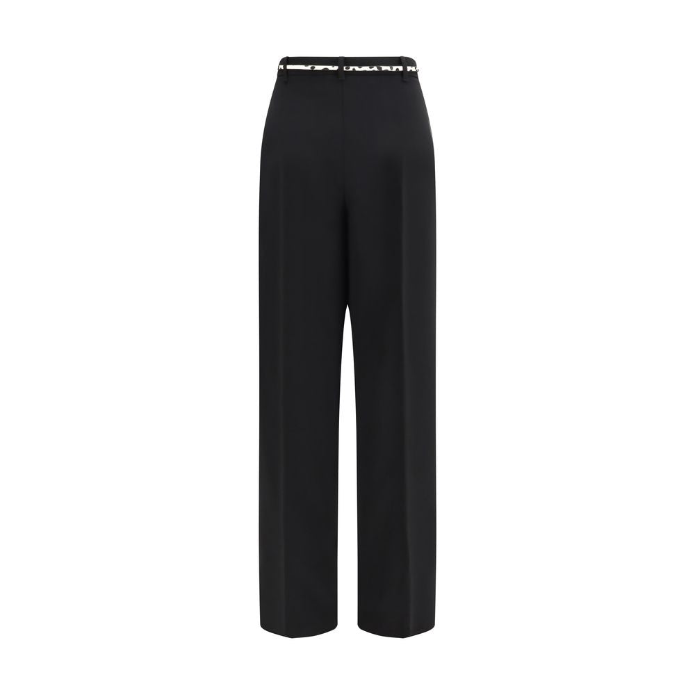 Pantalon en acétate noir
