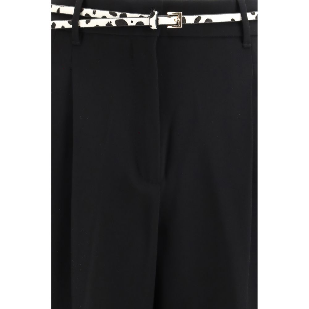 Pantalon en acétate noir