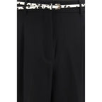Pantalon en acétate noir