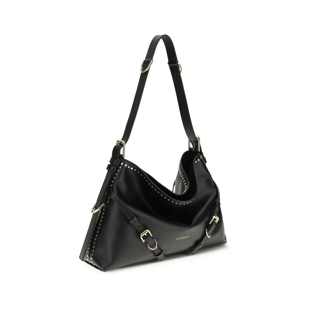 Leather Shoulder Bag – Black