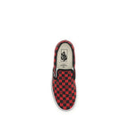 Baskets basses en coton rouge