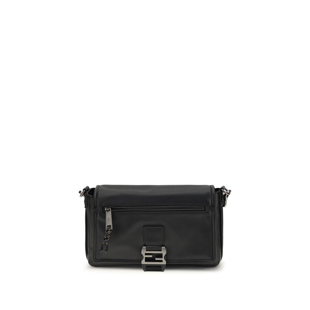 Sac à bandoulière en cuir noir