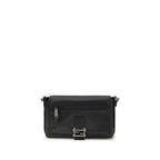 Sac à bandoulière en cuir noir