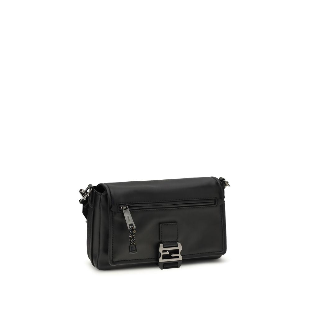 Sac à bandoulière en cuir noir