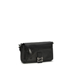 Sac à bandoulière en cuir noir