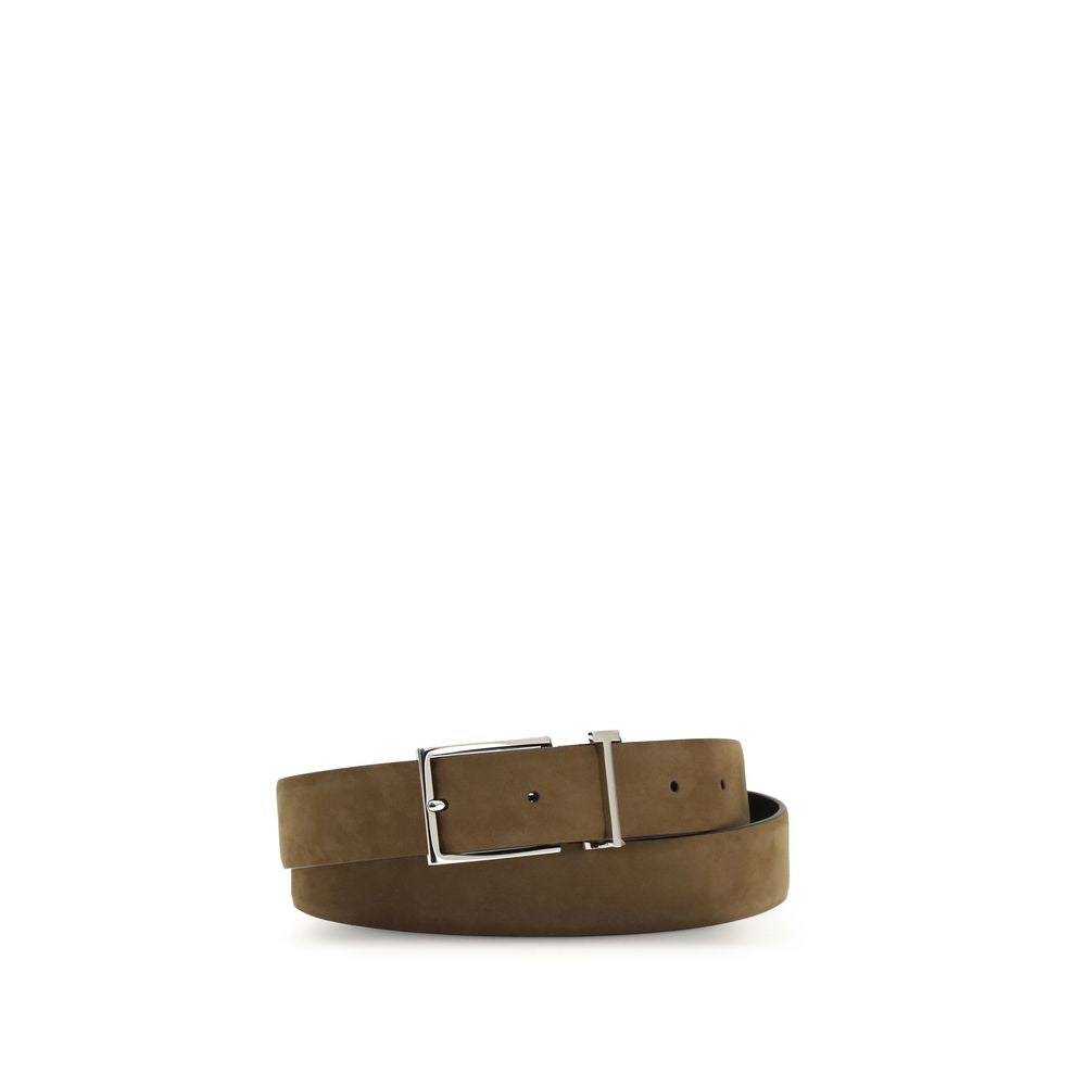 Ceinture en daim marron