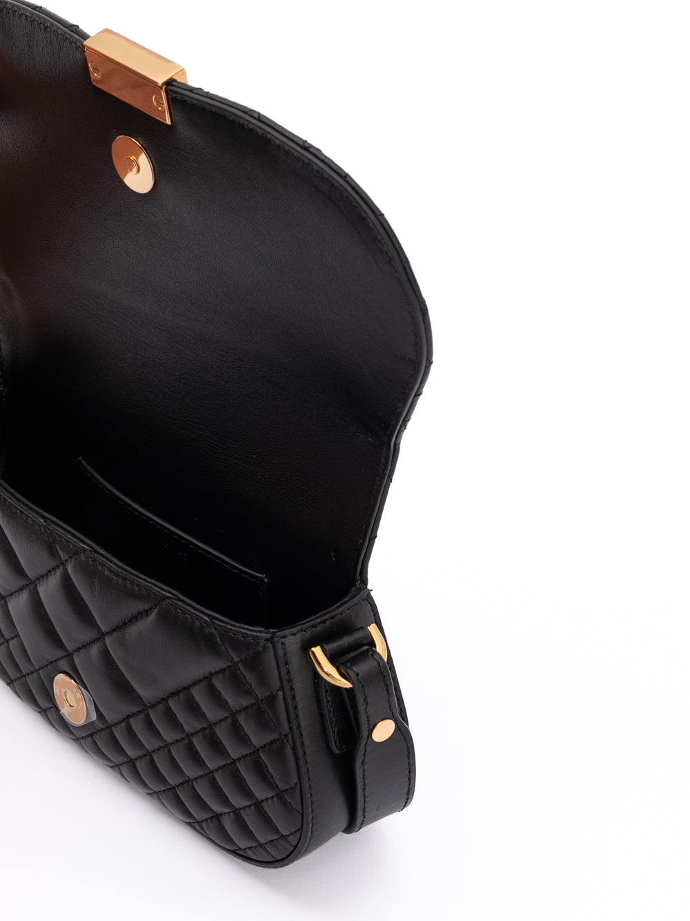 Sac à bandoulière en cuir noir
