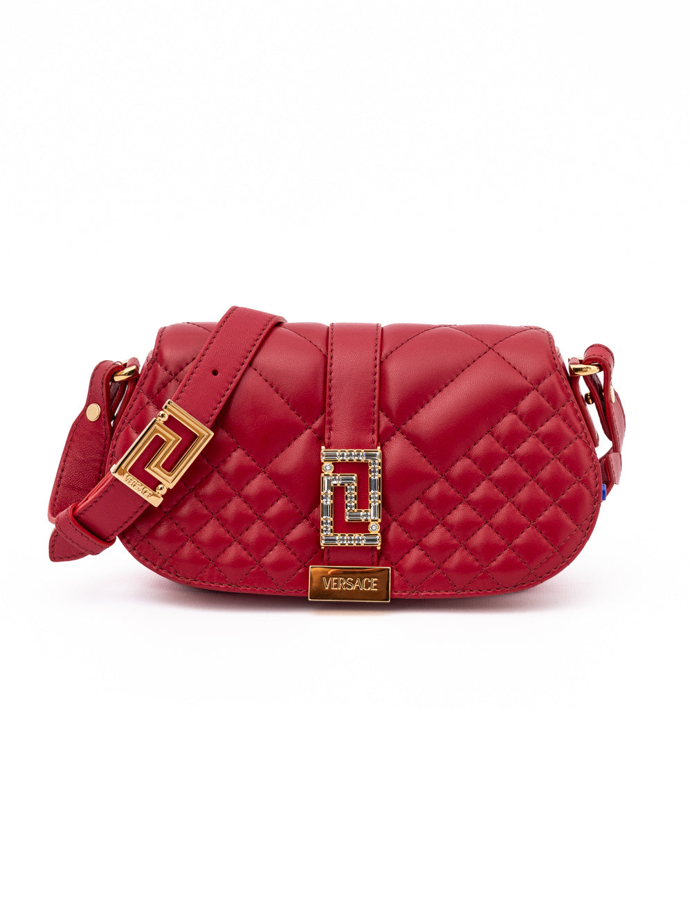 Sac à bandoulière en cuir rouge