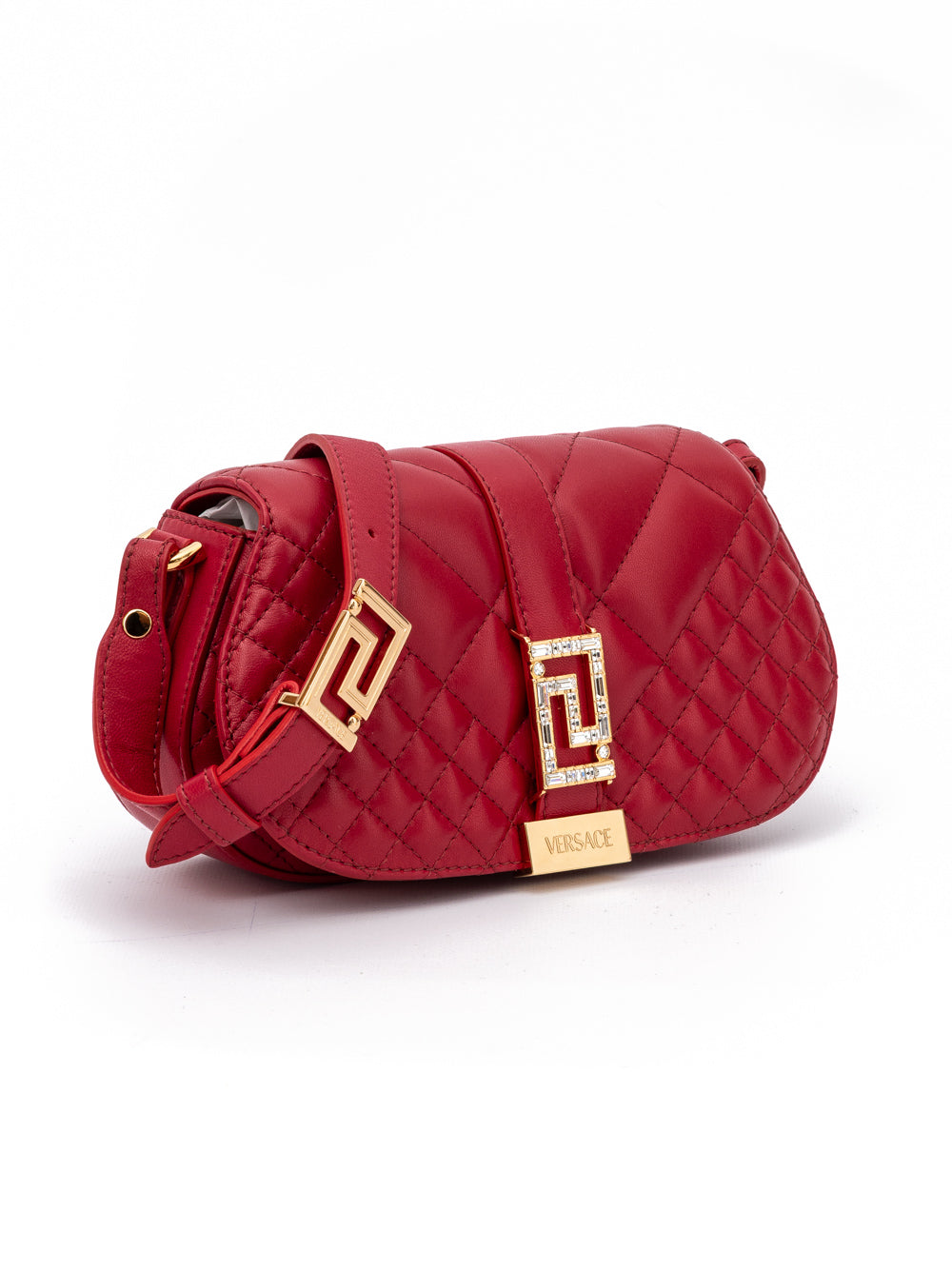 Sac à bandoulière en cuir rouge