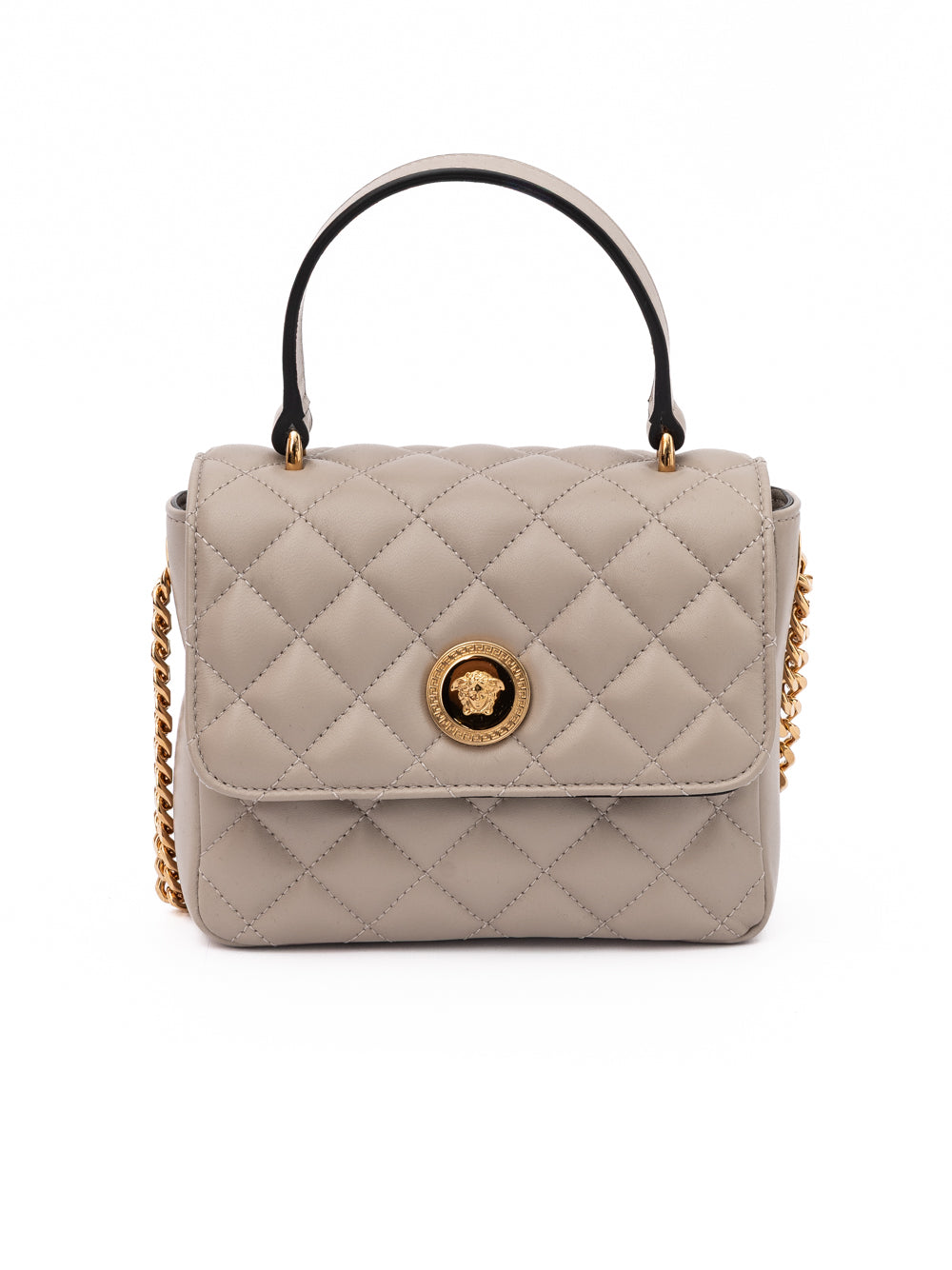 Sac à bandoulière en cuir taupe