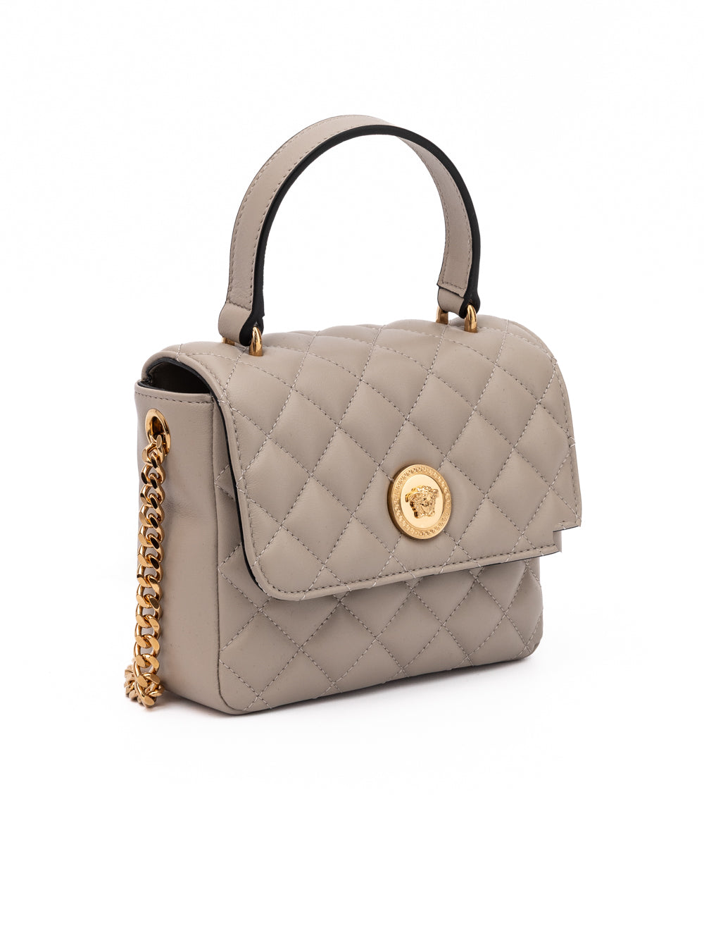 Sac à bandoulière en cuir taupe