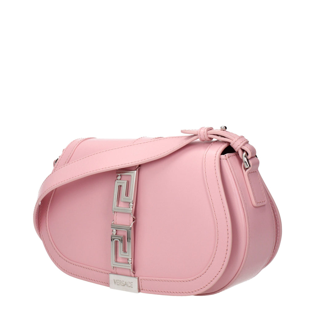 Pink Leather Shoulder Bag