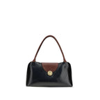 Sac à bandoulière en cuir noir