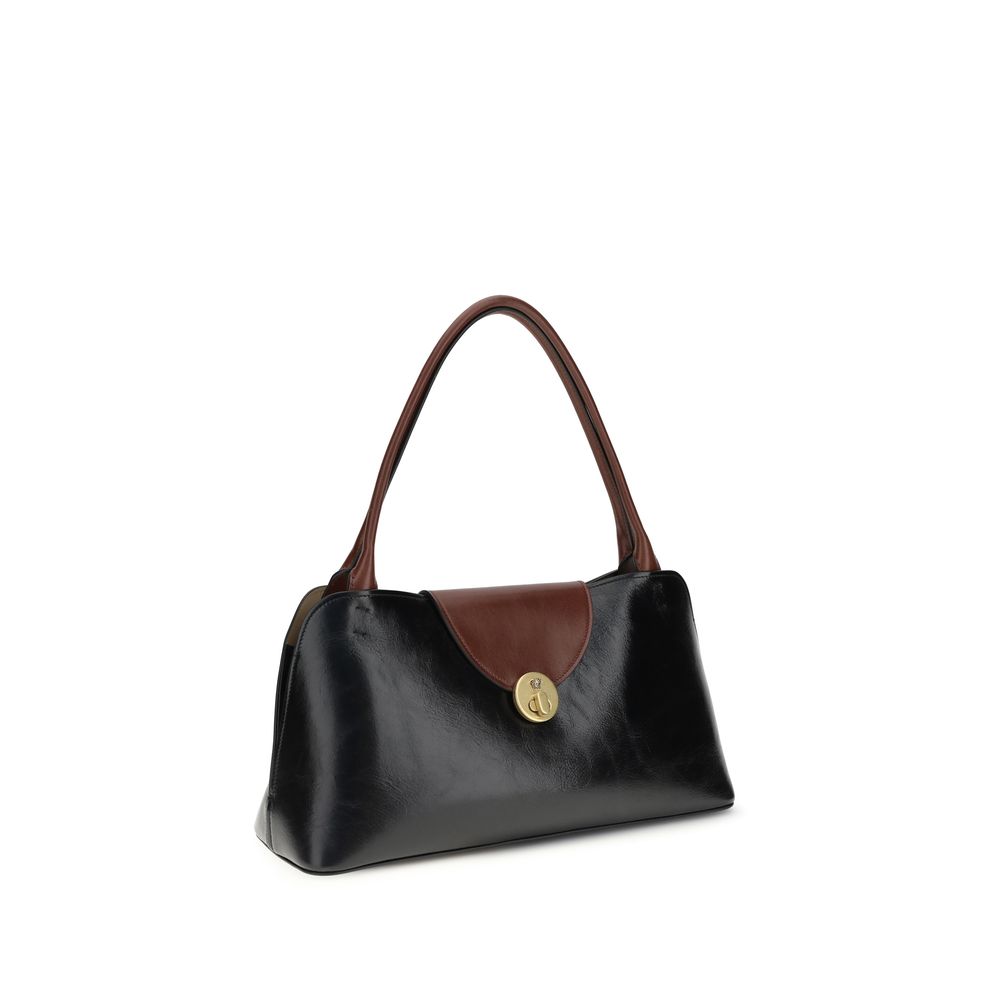 Sac à bandoulière en cuir noir