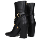 Bottines en cuir noir