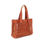 Red Raffia Shoulder Bag