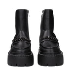 Leather Ankle Boots – Black