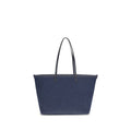 Sac porté épaule en coton bleu