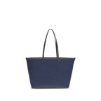 Sac porté épaule en coton bleu
