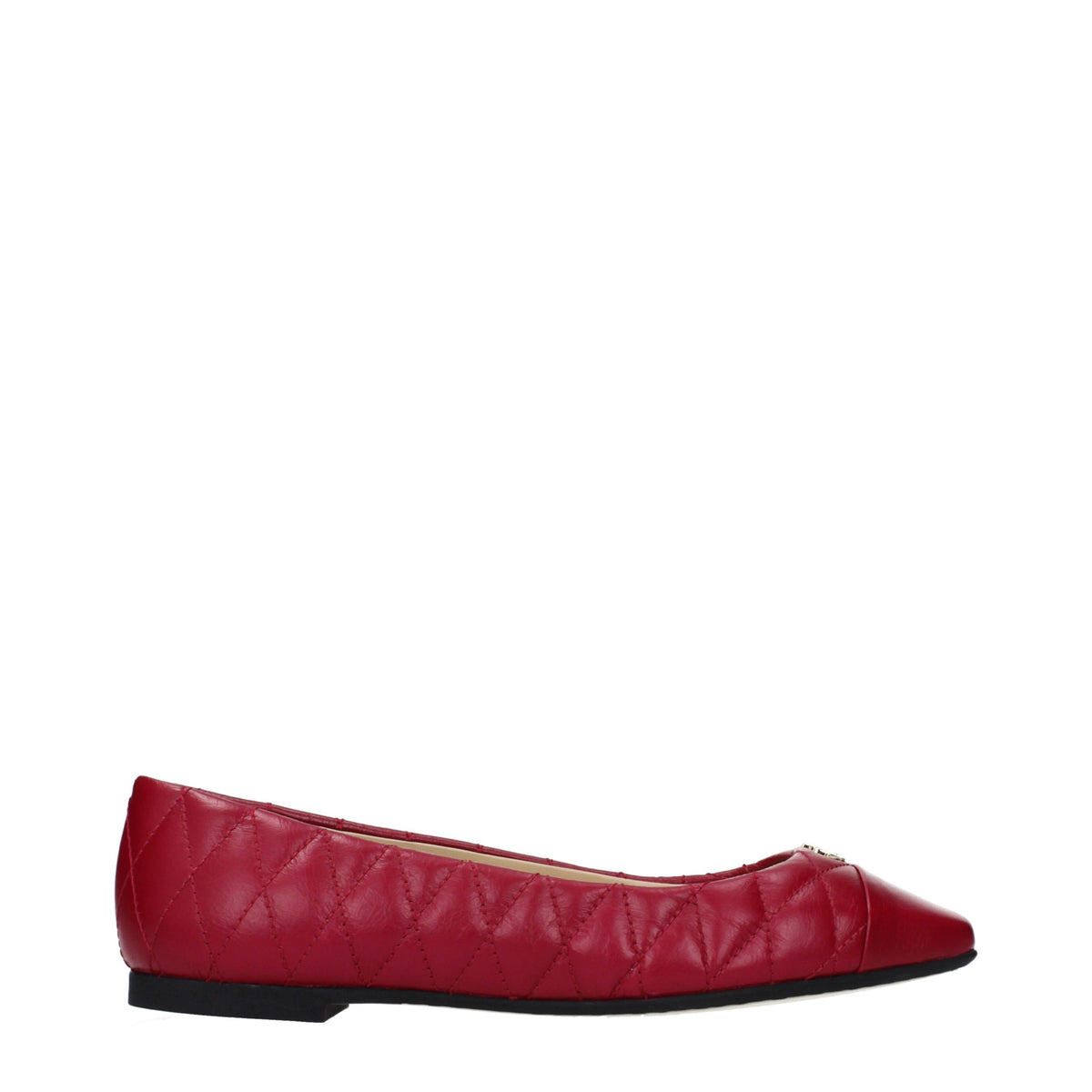 Ballerines en cuir fuchsia