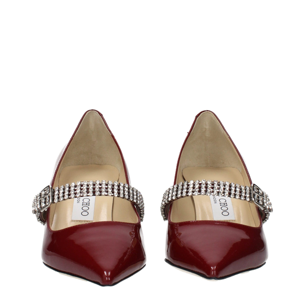 Escarpins en cuir rouge