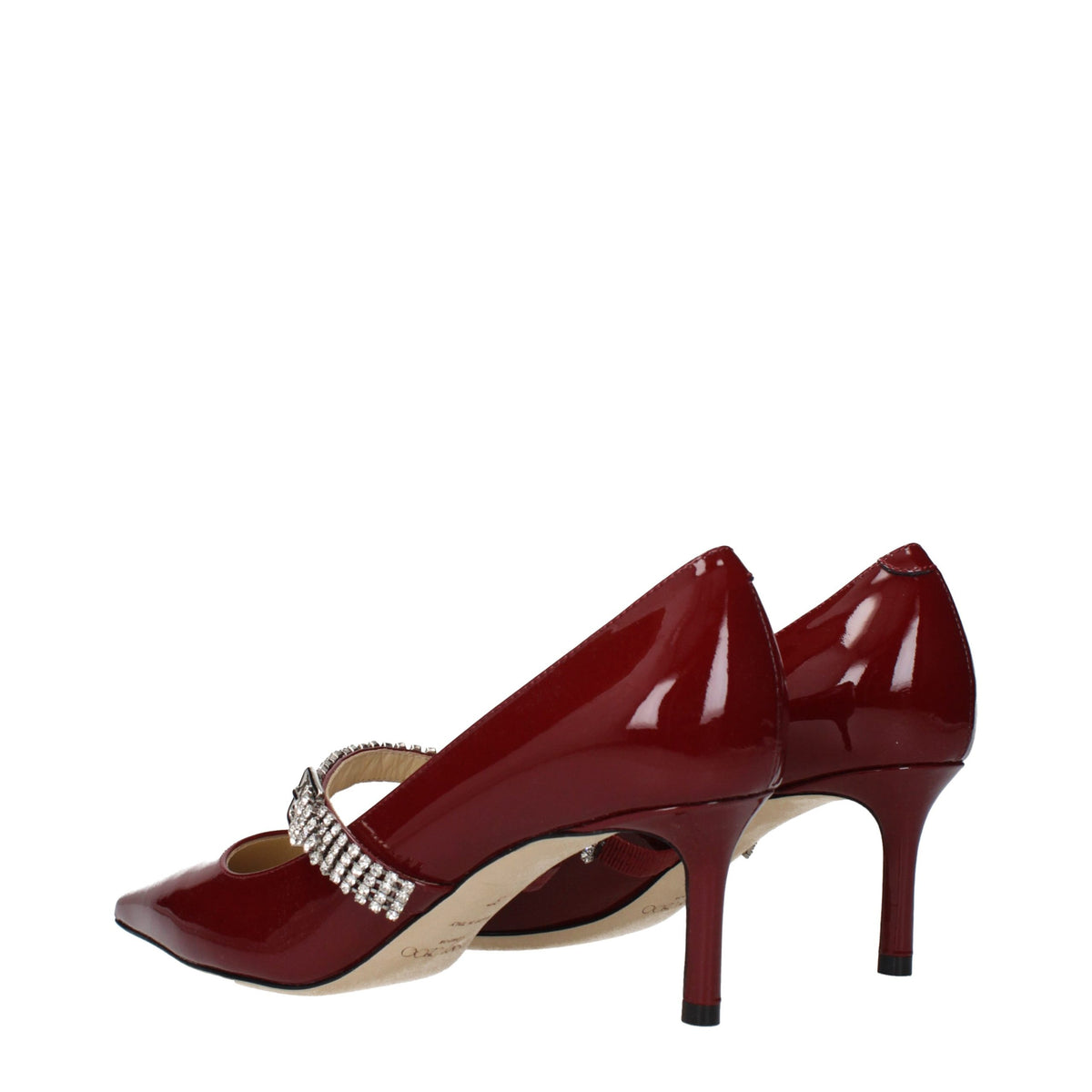 Escarpins en cuir rouge