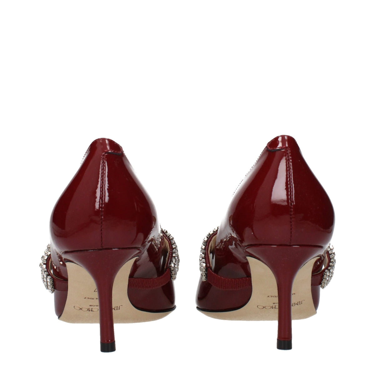 Escarpins en cuir rouge